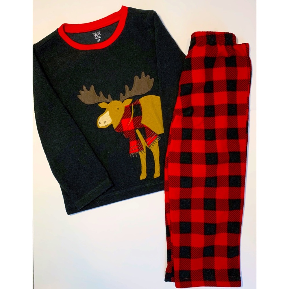 Fleece Christmas Jammies-4T